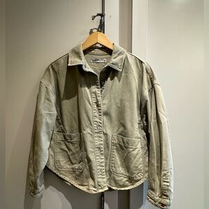 Zara Khaki Utility Jacket for Women